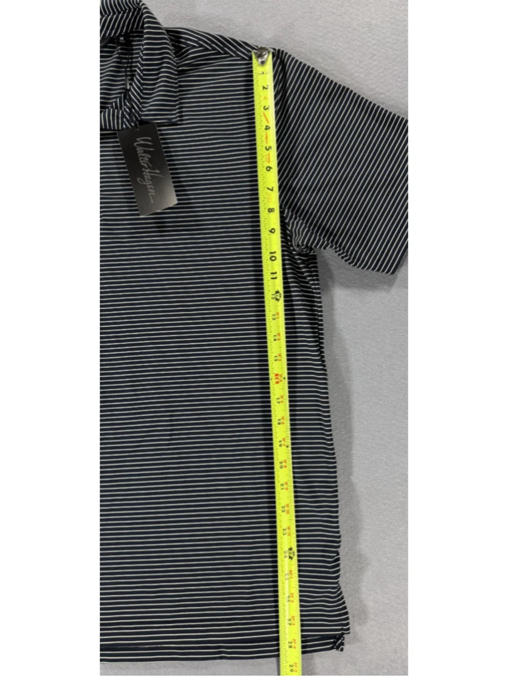 Walter Hagan Mens Navy Striped Polo Size Medium New With Tags Original Price $55